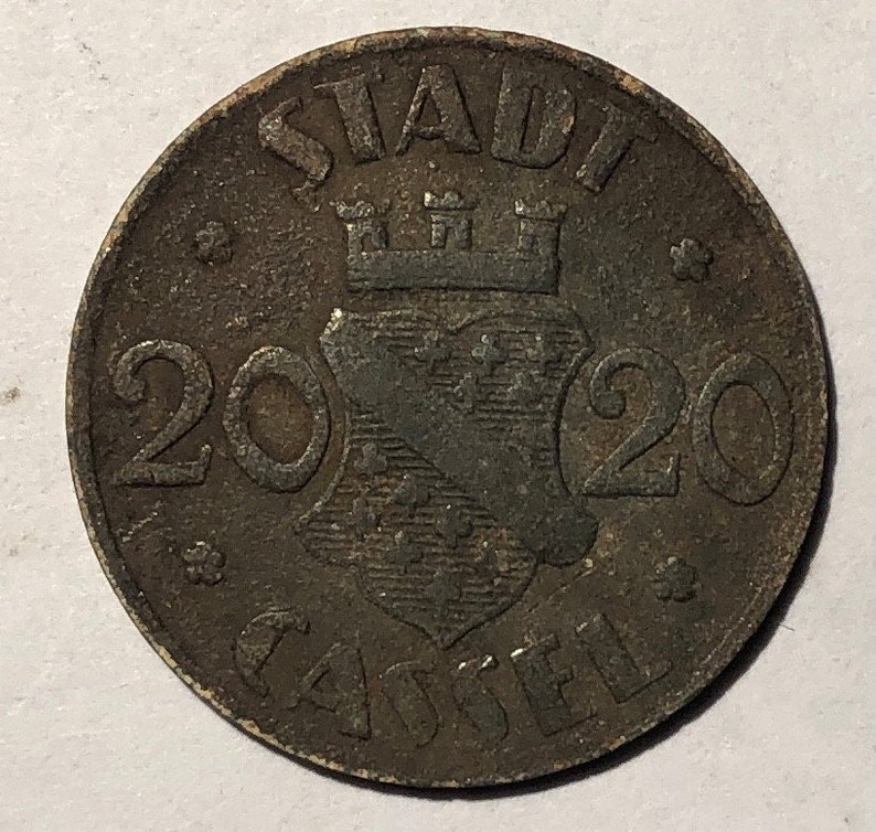 City of Cassel Notgeld 1920 Germany 20 pfennig Germany coin Notm\u00fcnze