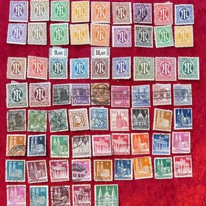 Post War German Occupation Stamps - 1945-1949 - British and American occupation - 68 total stamps - Lot 019