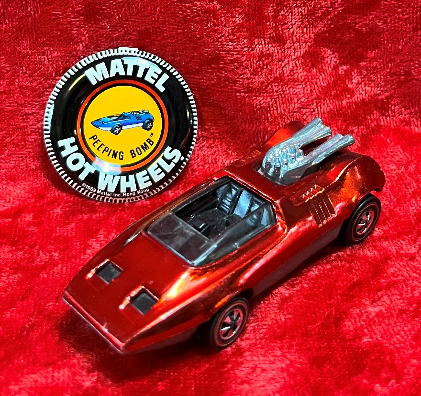 1969 Redline Hotwheel - Peeping Bomb - in Excellent Condition With