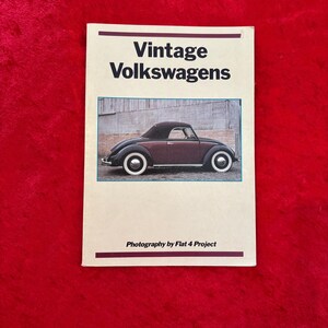 Vintage Volkswagens- 1984 - softbound book - FREE SHIPPING