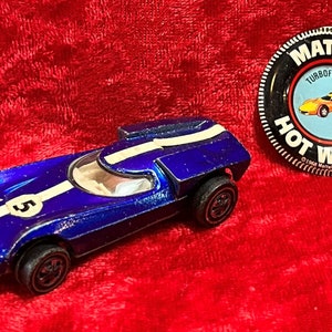 1969 Redline HOT WHEELS - Turbofire - All original, in excellent condition, with original tin button -