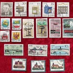 East Germany (DDR) stamps - Lot 036 consists of 19 different stamps, all from 1985