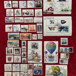 Complete set of 1997 German Stamps - 65 different stamps from Germany, all 1997, including souvenir sheets - Lot 042