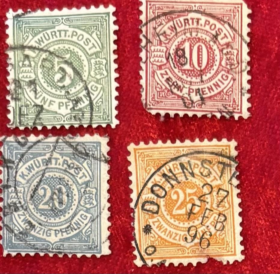 German Stamps - 23 Total - Includes Stamps From Wurttemberg - Lot 011 ...