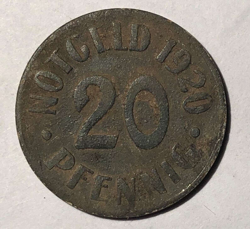 City of Cassel Notgeld 1920 Germany 20 pfennig Germany coin Notm\u00fcnze
