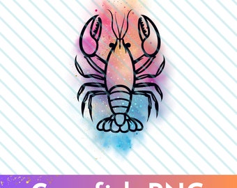 Crawfish PNG – Mardi Gras Crawfish Boil Sublimation Design (Digital Download)