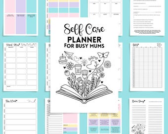 Busy Mom Self-Care Planner | Family Organizer (PDF)