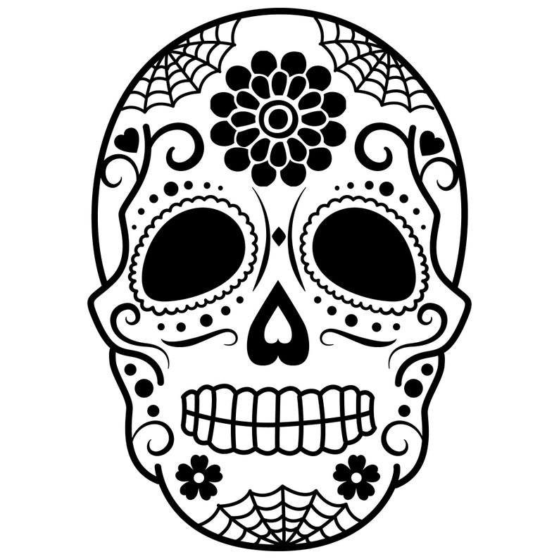 Download Sugar Skull SVG files for Cricut / Silhouette cut files ...