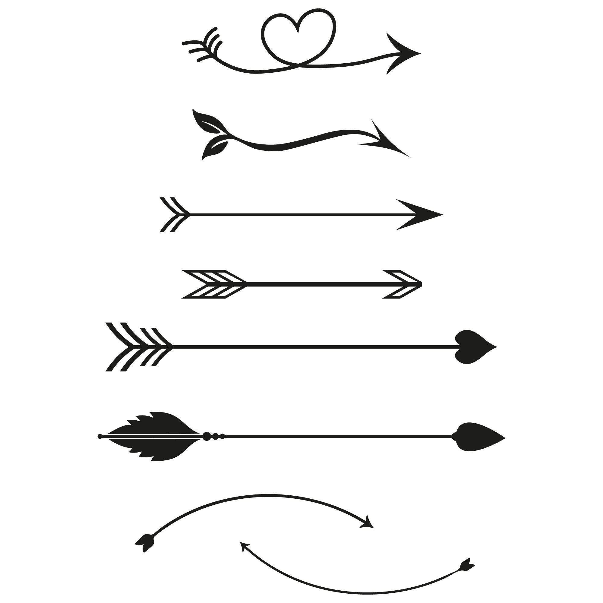 Flechas SVG archivos para Cricut / Silhouette archivos de | Etsy