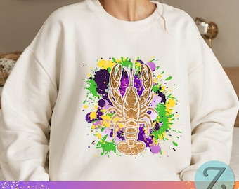 Langoesten Mardi Gras PNG – sublimatieontwerp (digitale download)