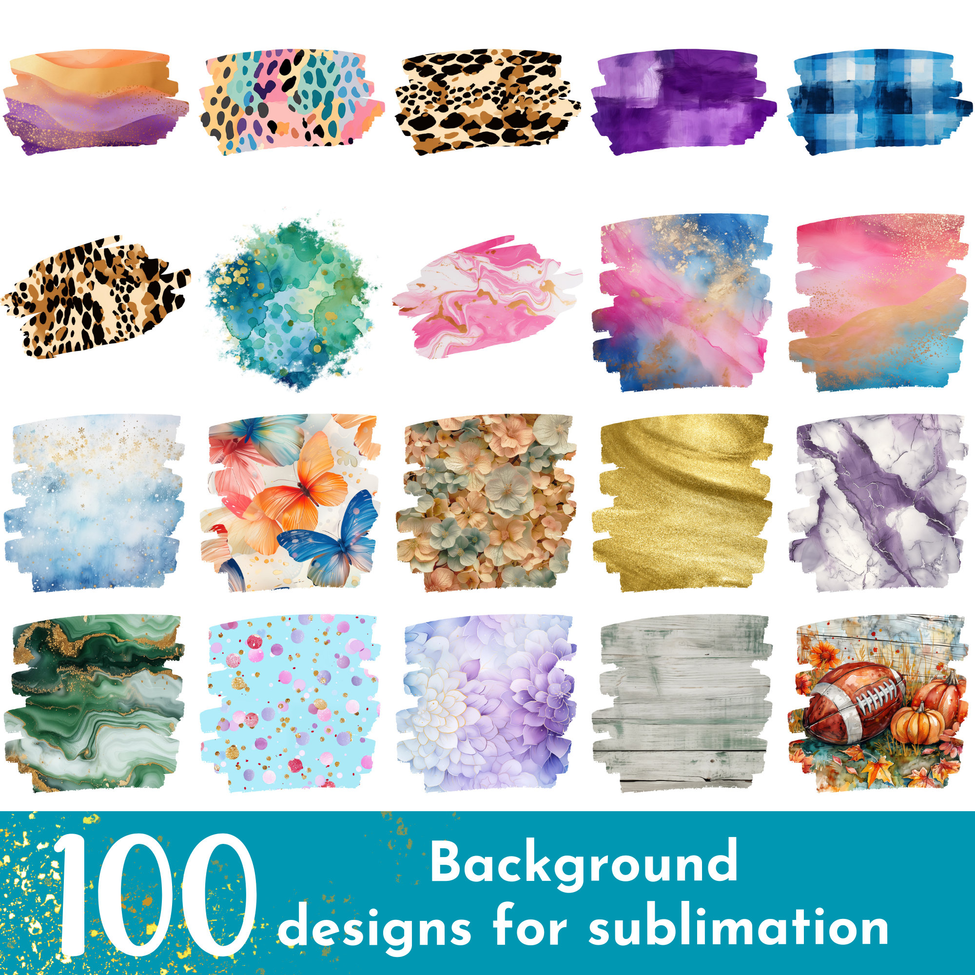 Sublimtion Backround Sublimation Background Bundle - 100 PNG Sublimation Designs ...