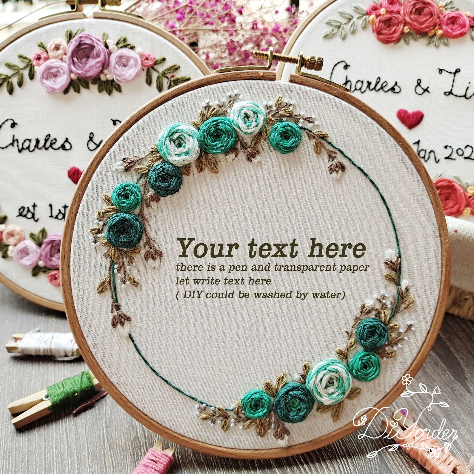 Wedding Embroidery Pattern Beginner Embroidery PDF Flower - Etsy