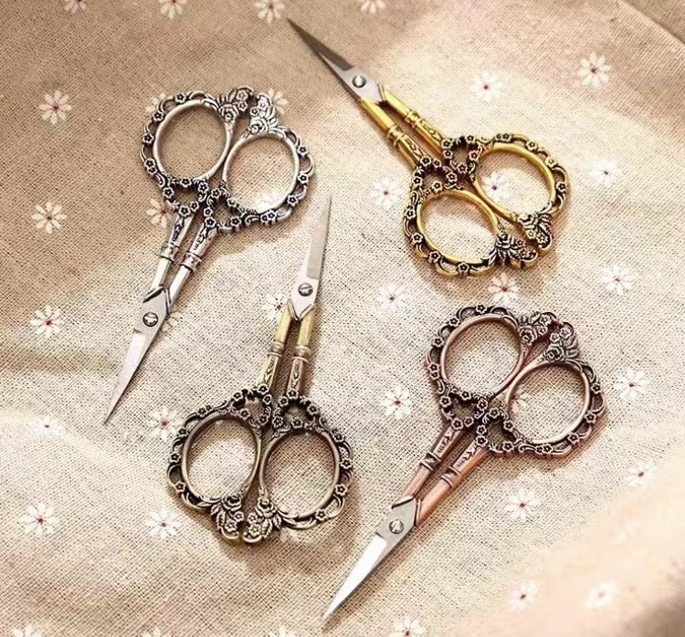 Silver Stork Embroidery Scissors, Sewing Scissors, Quality Crane