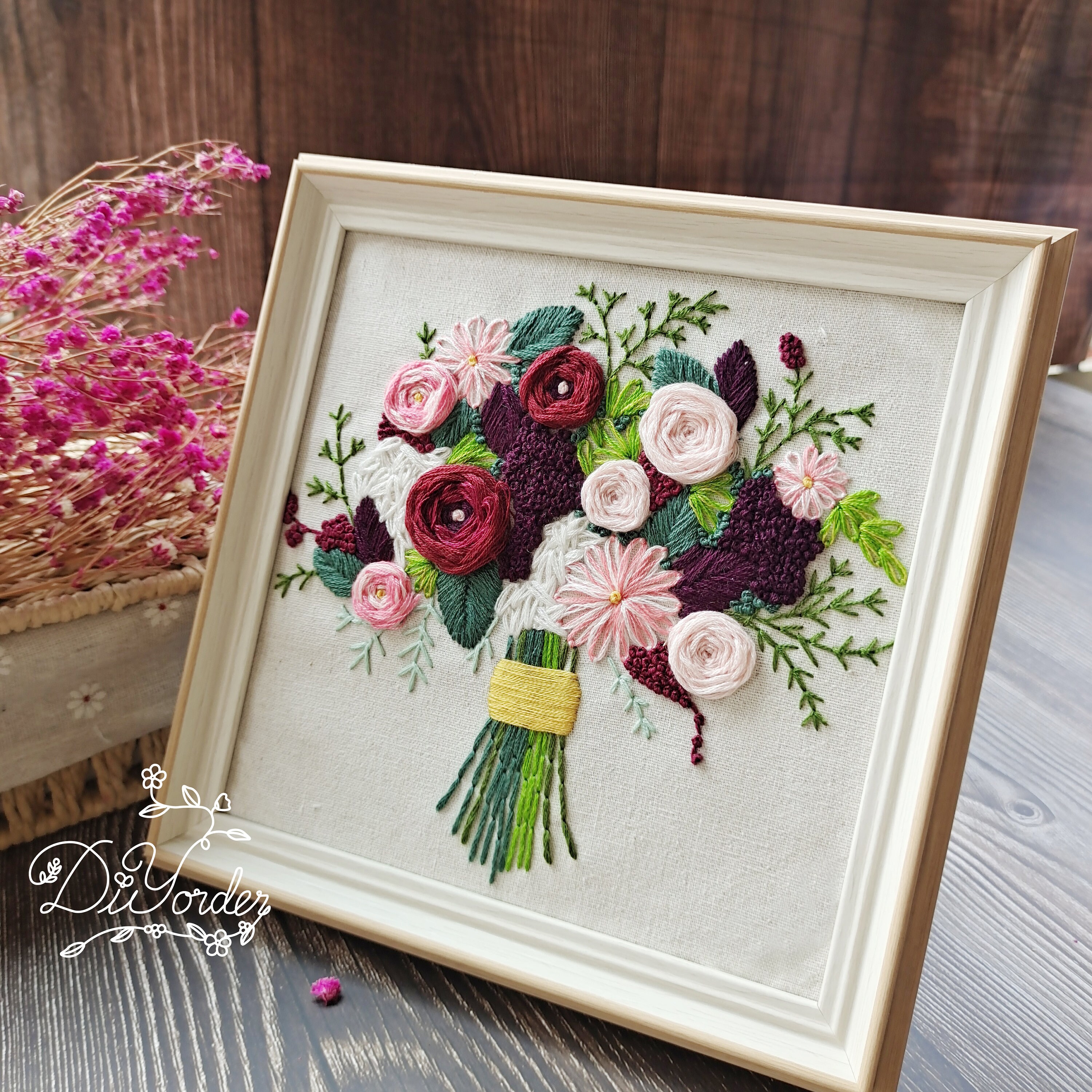 Photo Frame Embroidery Photo Frame Etsy Canada