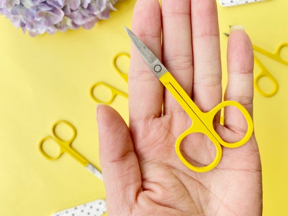 Yellow Color Craft Scissors, Embroidery Scissors, Easy Scissors,handmade  Scissors Scissors, Floss Scissors,thread Scissors-little Scissors 