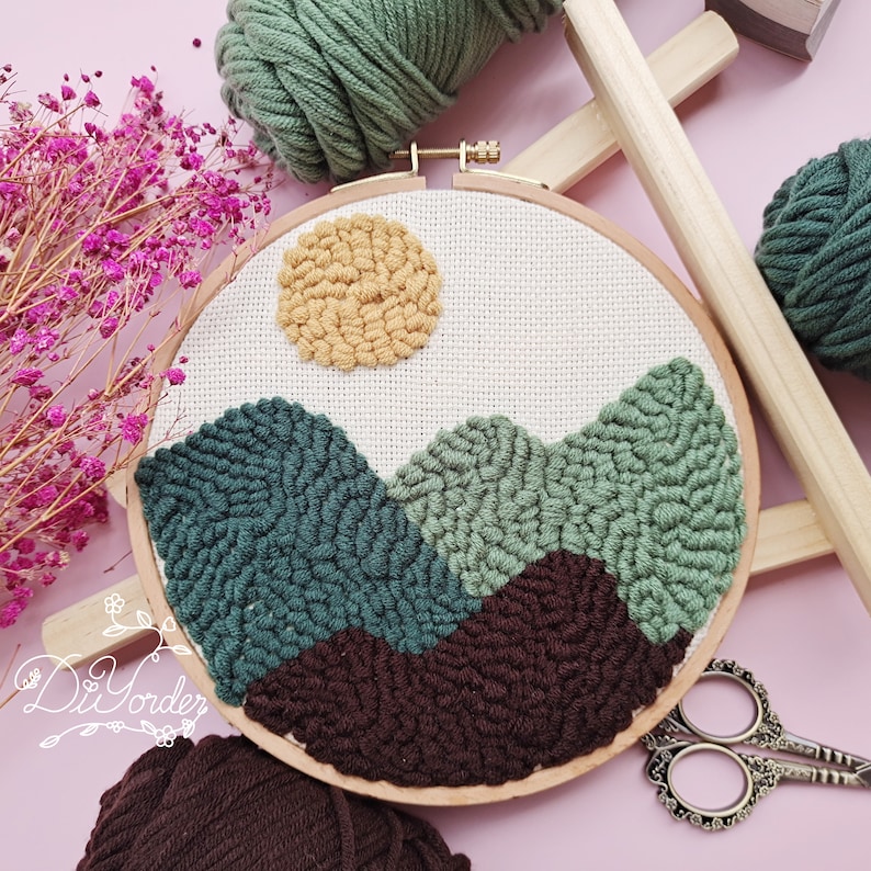 Punch Needle Kit for Beginner Beginner Punch Needle Kit With Etsy