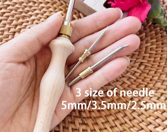 Adjustable Wooden Punch Needle: Beginner kit for accessories