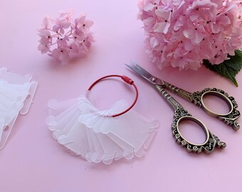 PATIKIL Plastic Floss Bobbins - 150 Pack Pink Thread Cards For Sewing & Embroidery