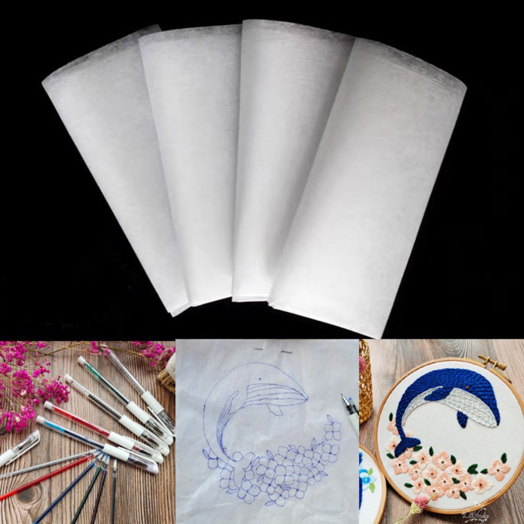 16Pcs Embroidery Transfer Book water soluble paper