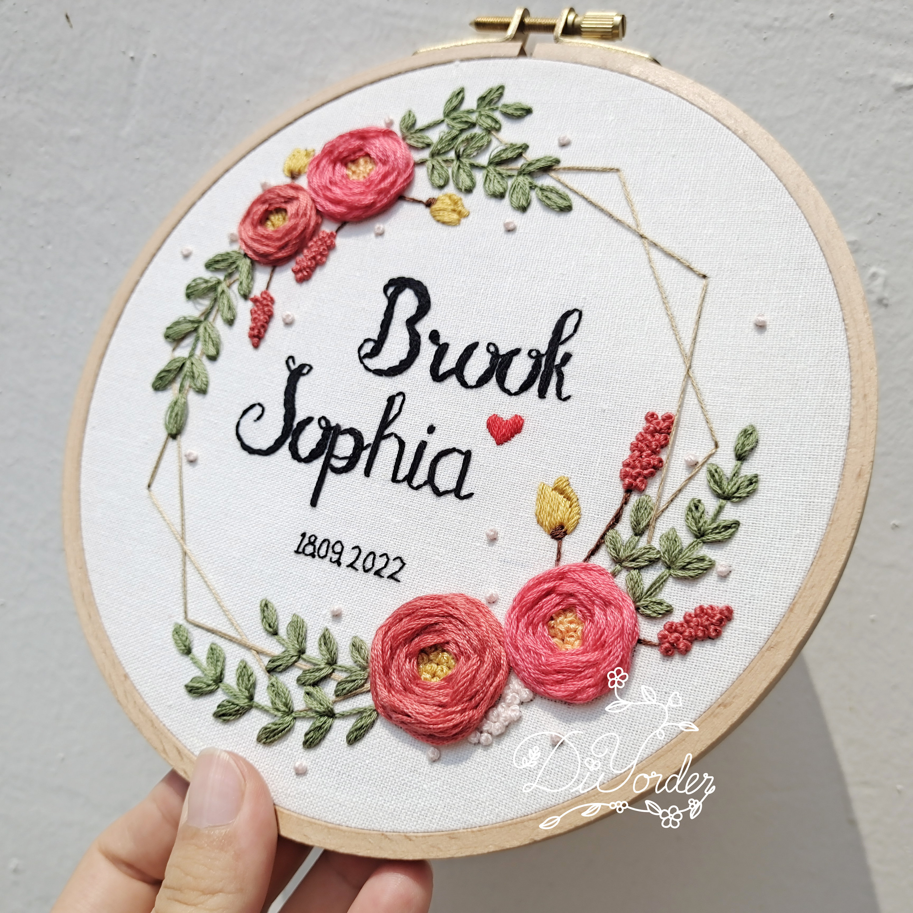 Punto Croce 5 Tambours à Broder En Bambou - Cercles 12 à 26 Cm Pour Point De Croix Et Couture Cercle à Broder