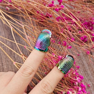 Sewing Thimble Finger Protector- Embroidery Needlework Metal Brass Sewing Thimble