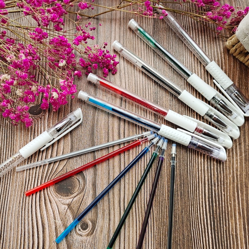 6 Pcs Embroidery Washable Fabric Pen Water Soluble Ink Etsy