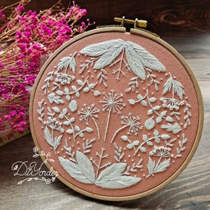 Mandala Simple embroidery kit beginner-Embroidery funny-Embroidery kit flower-Birthday Gift-Handmade craft-Floss-Mandala pattern-sewing kit image 4