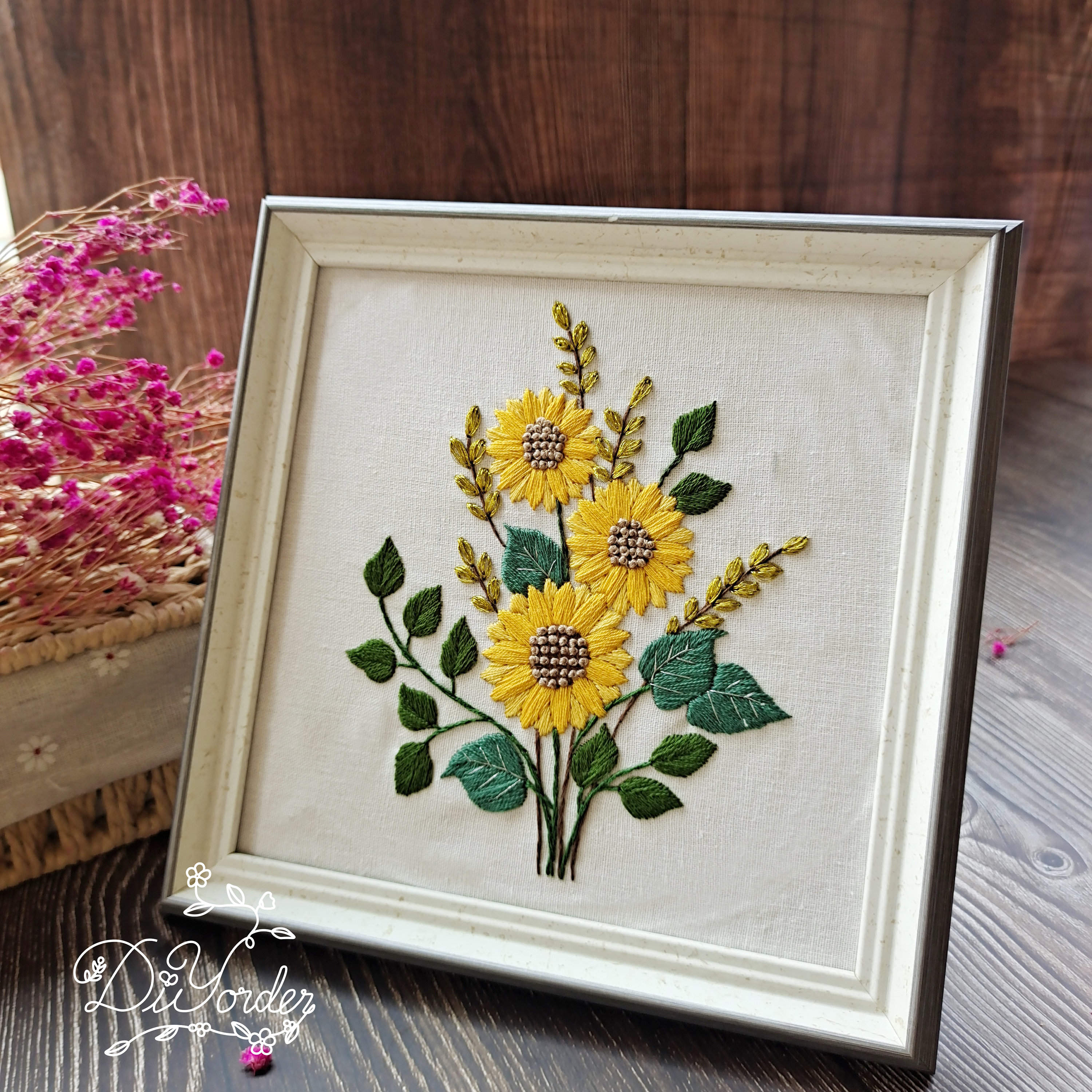 Photo Frame Embroidery Photo Frame Etsy