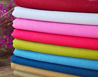 Linen Cotton Blend Fabric: DIY Embroidery Cloth, Needlework Craft