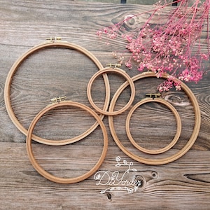 1x Small Embroidery Wooden Hoops, Small Frames, Small Embroidery Hoops, Mini  Hoops Pendants, Mini Round Wooden Hoop, Wooden Frames 