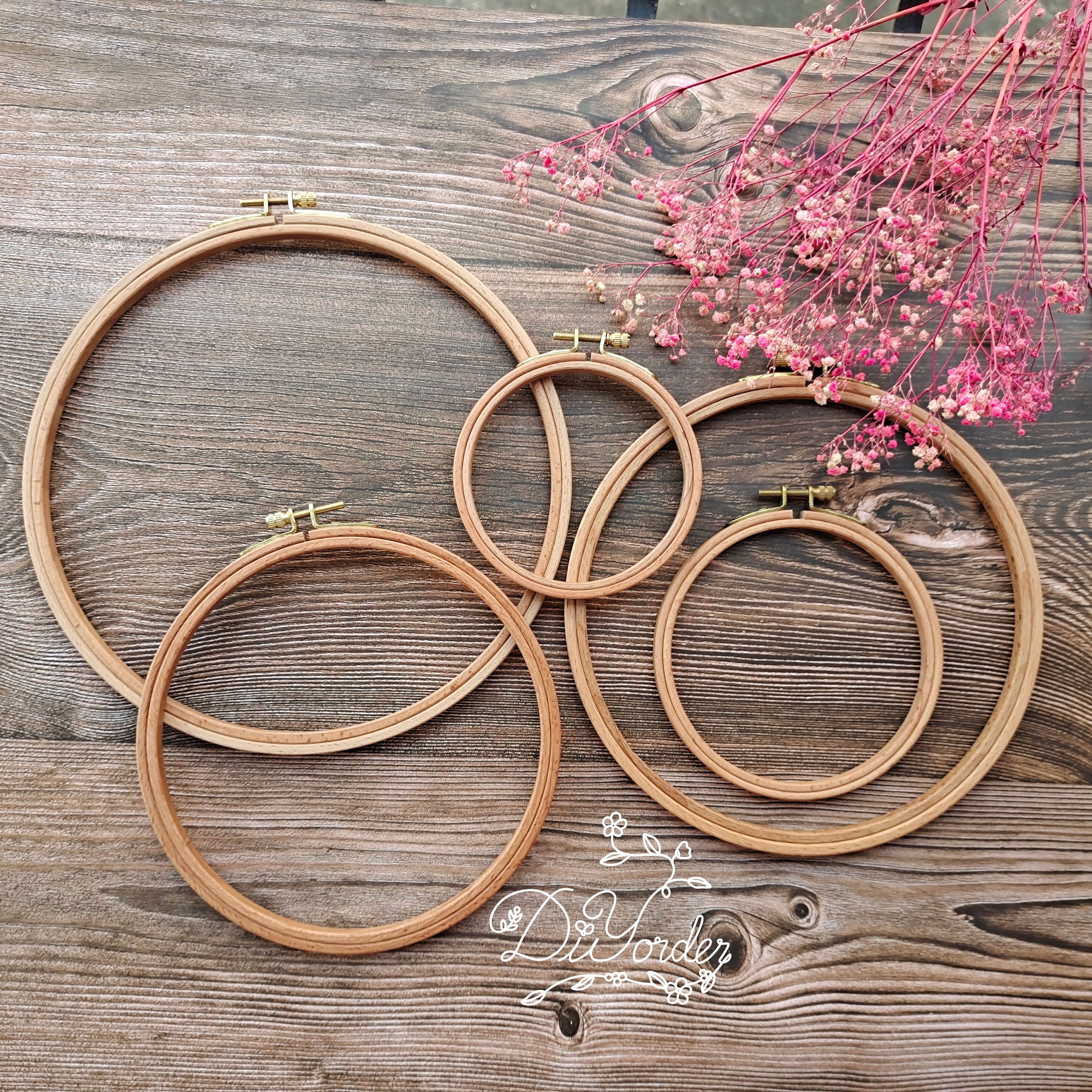 6 Inch Round Wooden Embroidery Hoop 1 Piece