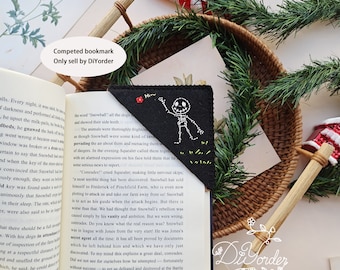 Bookmark-Bookmark Halloween- embroidery felt bookmarks- DIY Letters Corner Bookmark-Birthday gift