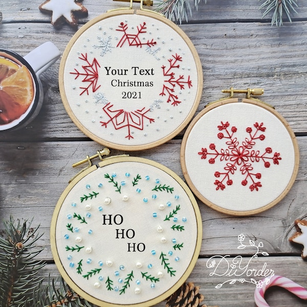 Christmas Embroidery Kit Etsy Canada