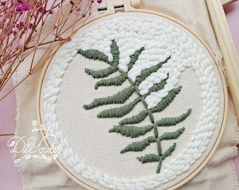 Plant Punch needle kit- Birthday gift- handmade at home