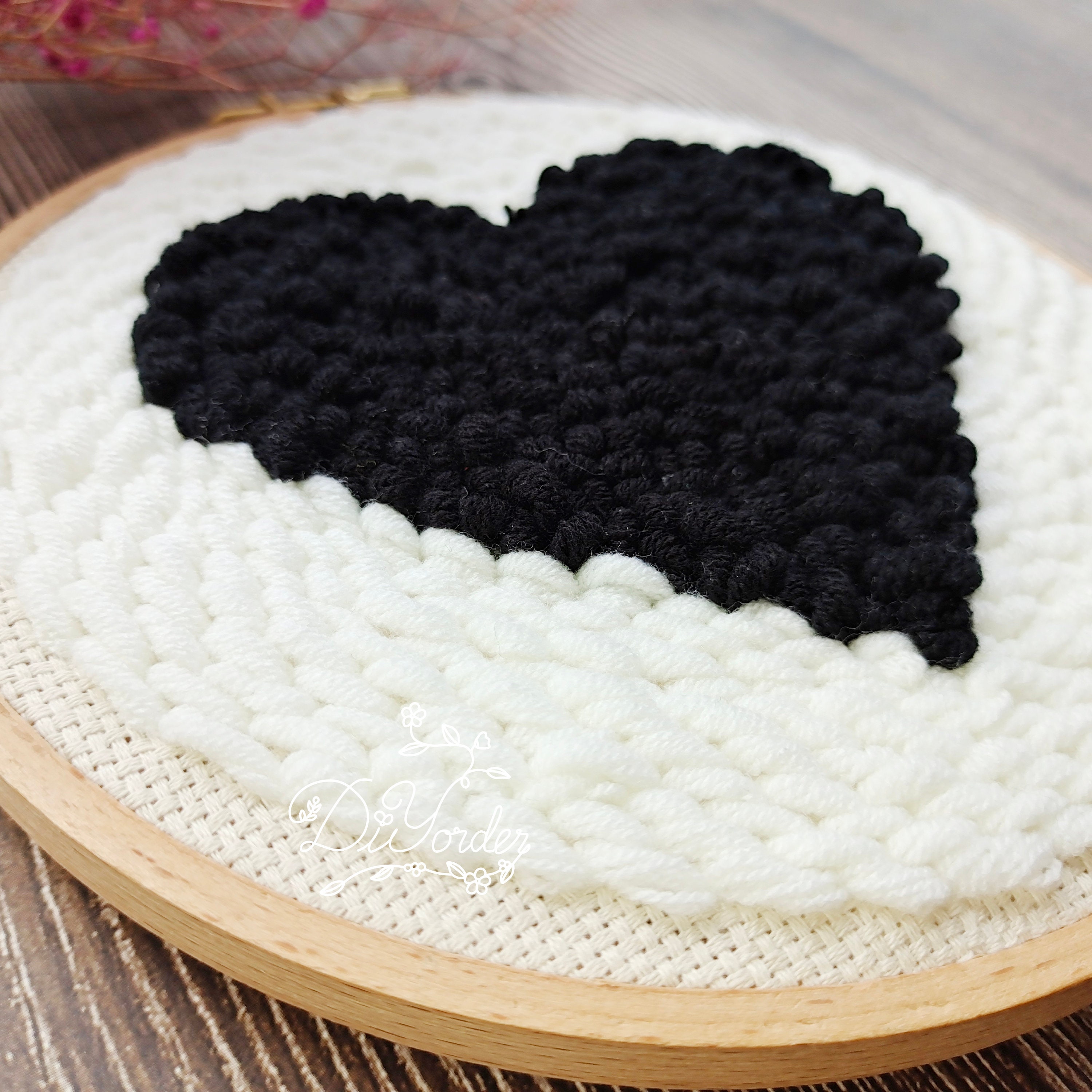 Red Heart Punch Needle Kit Punch Needle Kit Birthday Etsy