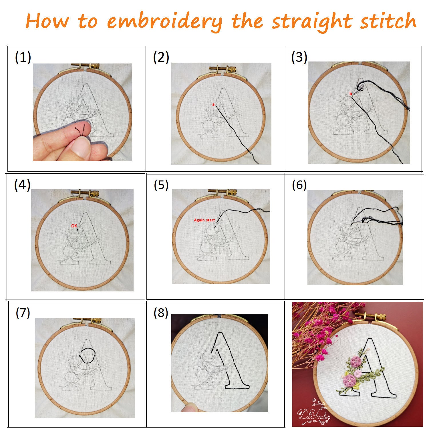 Beginner Embroidery Pattern. Beginner Embroidery PDF. Basic | Etsy
