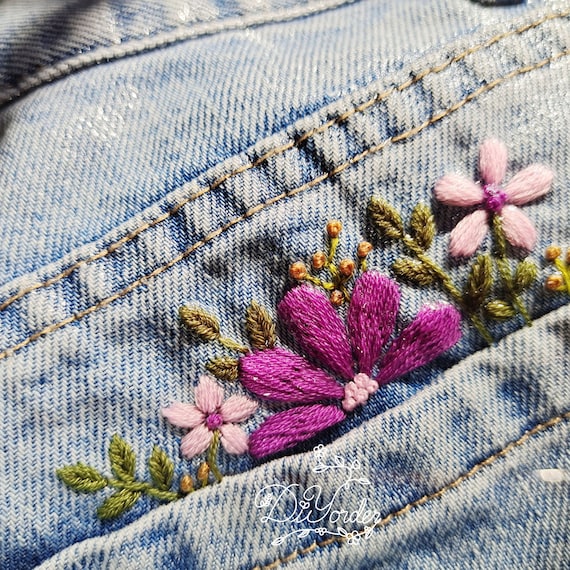ユウタ様　花刺繍入りのパテッドジャケット ジャケット 刺繍 アウター[品番：HHHW0005121]｜HUG.U（ハグユー