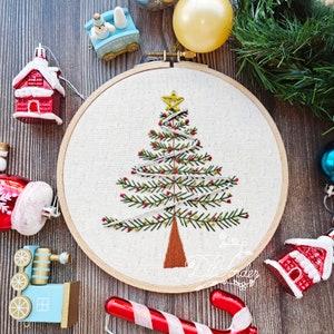 Christmas Tree Ornament Kit, embroidery kits, Christmas ornament set, DIY Christmas gift ,Christmas tree,20223 Christmas Embroidery Kit