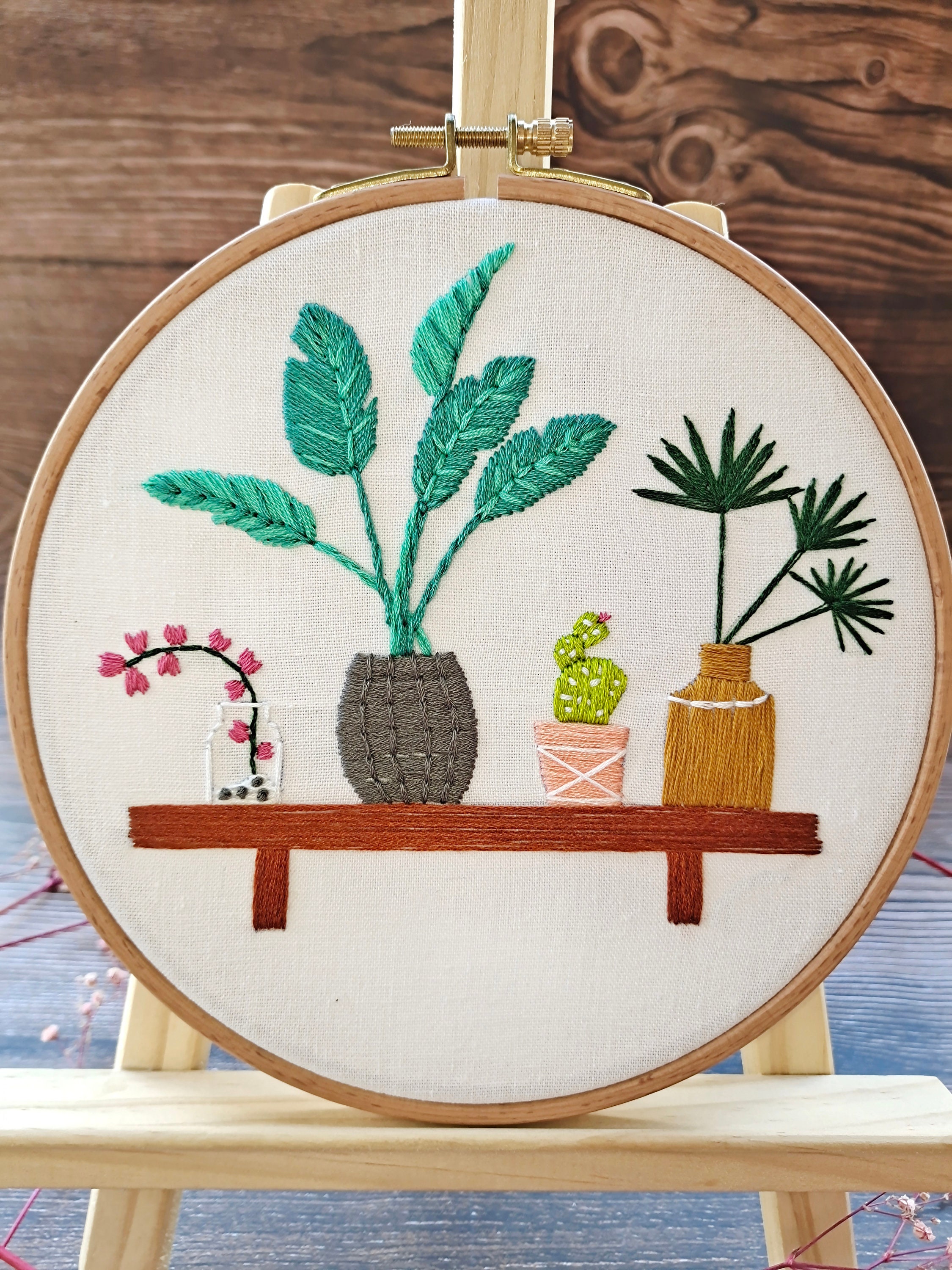 DIY Craft Beginner Embroidery Flowers Patternhoop Art Hand Etsy Canada