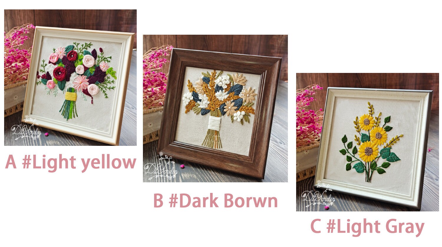 Photo Frame Embroidery Photo Frame Etsy Canada