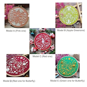 Mandala Simple embroidery kit beginner-Embroidery funny-Embroidery kit flower-Birthday Gift-Handmade craft-Floss-Mandala pattern-sewing kit image 10