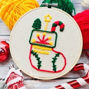 Weihnachten Kinder Nähset-Kid Nadelarbeiten-Lerne Sticken-Nähset für Kinder-Bastelset- Kunst und Basteln-selbstgemachte Nähsets für Kinder