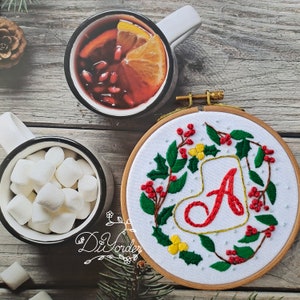 Carta Un kit de adorno navideño-Kit de bordado, Kits de artesanía de Navidad DIY, regalo de Navidad, Decoración de Navidad, Arte de pared de Navidad, Regalo