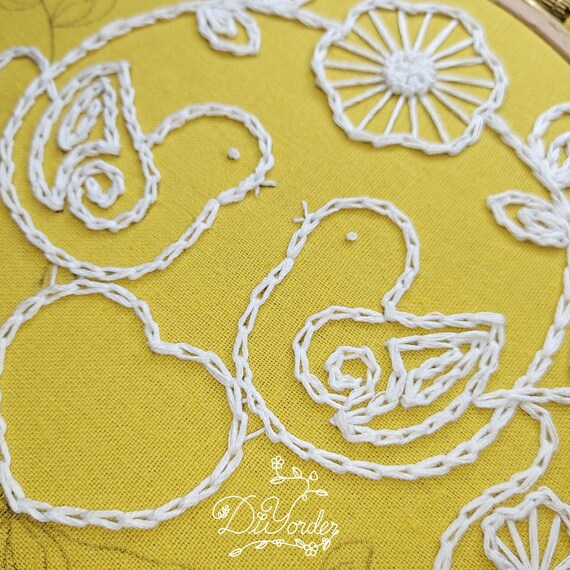 Mandala Simple Embroidery Kit Beginner-embroidery Funny-embroidery Kit  Flower-birthday Gift-handmade Craft-floss-mandala Pattern-sewing Kit 