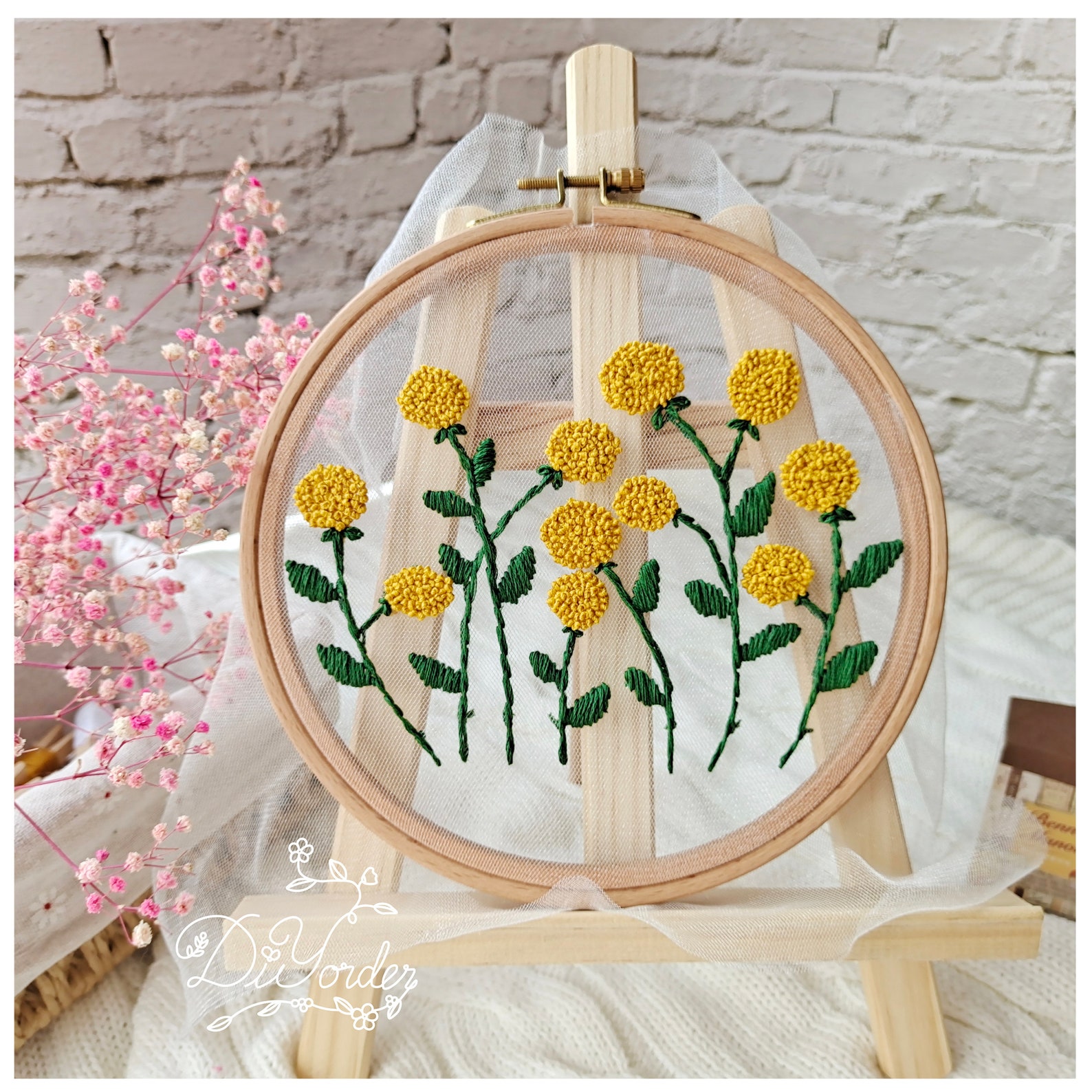 DIY Craft-handmade Embroidery Embroidery Kit Flower | Etsy