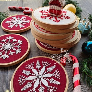 2024 Snow Ornament Kit, embroidery kits, Christmas ornament set,DIY Christmas gift ,Christmas design, Christmas Ornaments, Birthday Gift