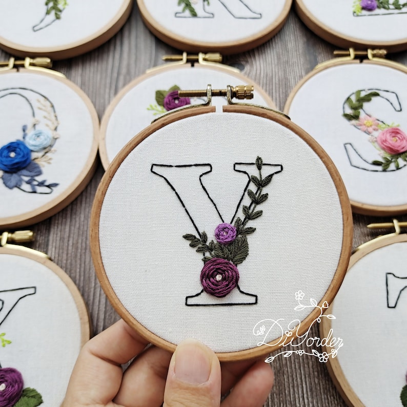 26 Letter A TO Z Embroidery Pattern PDF Embroidery Pattern. Etsy UK