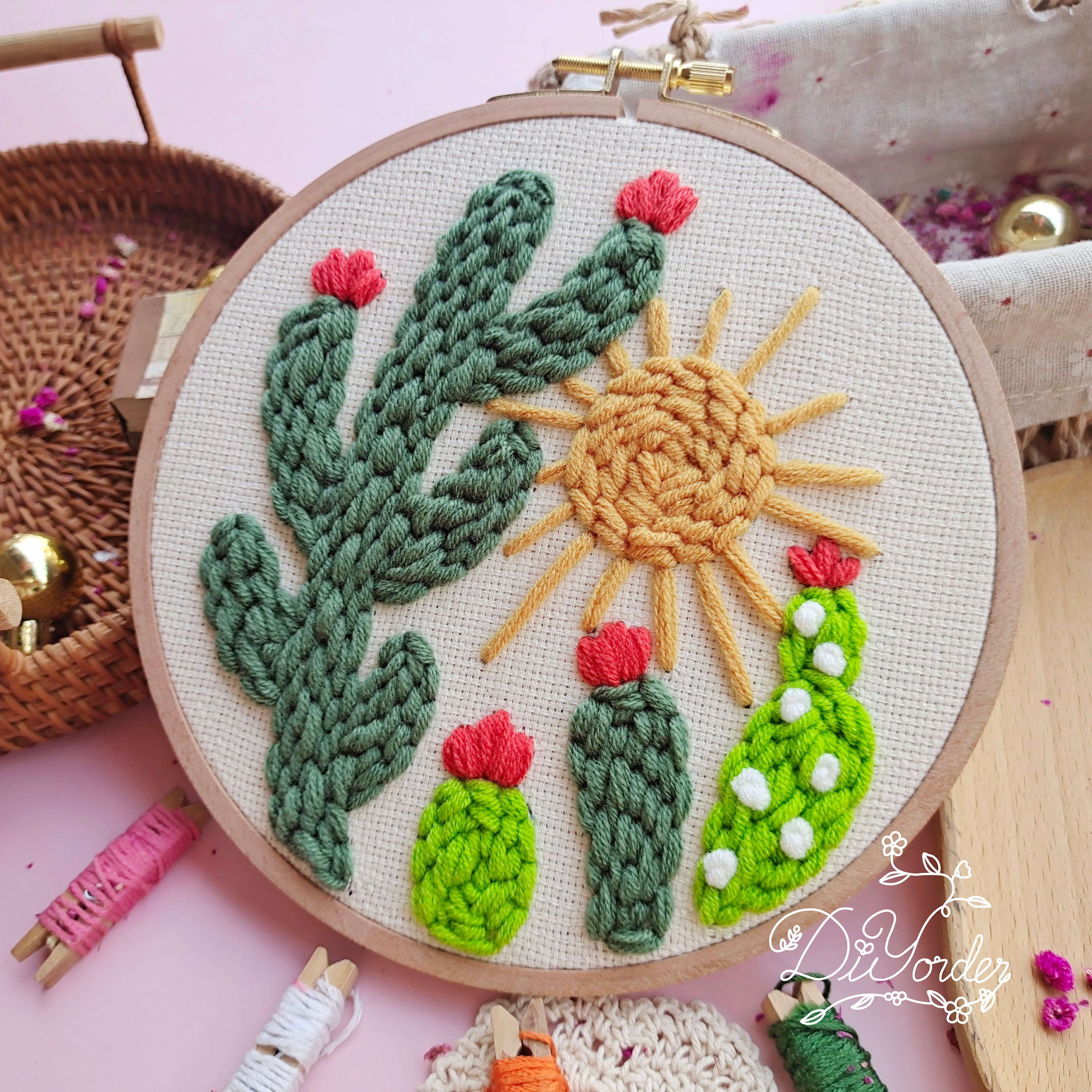 Plant Punch Needle Kit-learn 8 Different Stitches-how to Start ...