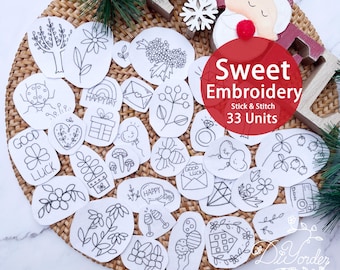 Sweet Embroidery Stick and Stitch Patterns: DIY Clothes and Bags,hat