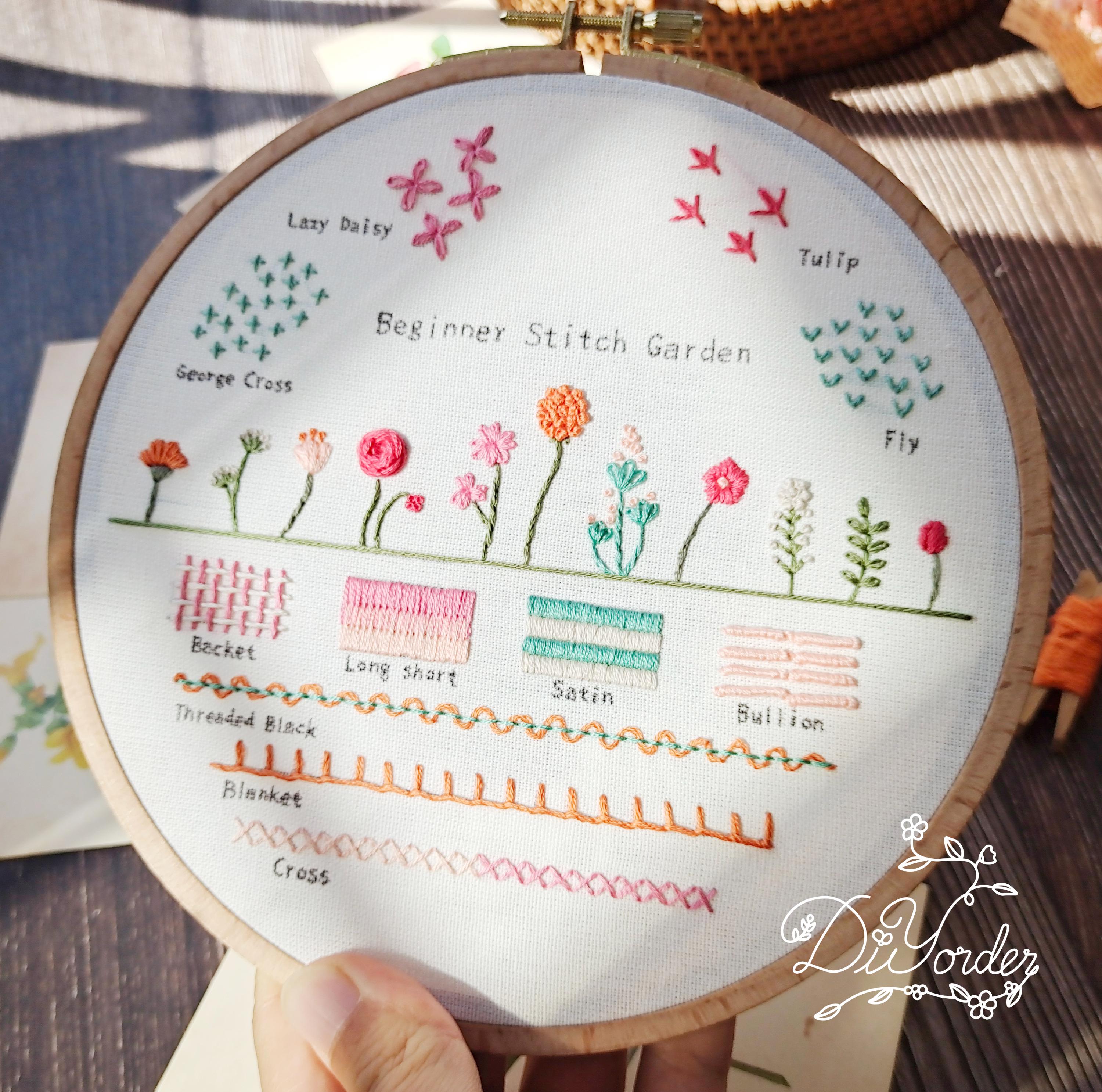 ハンドメイド　刺繍 コーヒー初心者向け刺繍スターターキット：基本ステッチ刺繍 - Etsy 日本